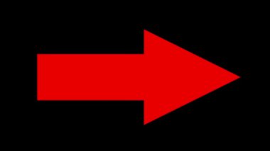 Yeşil Ekran Arkaplanındaki Oklar Animasyonu. Kırmızı Oklar Yanıp sönen Oklar. Yeşil Ekran Arkaplanındaki Animasyon. Yeşil Arkaplanda Oklar Canlandırması, HD Video.