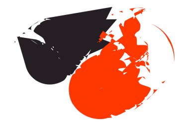 Fırça darbesi, beyaz ve soyut darbelerde izole edilmiş. Renkli suluboya fırça darbeleri, fırça darbeleri grunge arka plan. Fırça darbesi dokusu. Siyah mürekkep, boya sıçraması. Suluboya arka plan vuruşları.