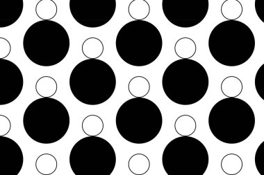 Eşit aralıklarla beyaz puantiyeli, koyu kırmızı ve beyaz arkaplan üzerinde canlı, pürüzsüz bir desen. Bu göz alıcı tasarım tekstil, duvar kağıtları ve dijital arkaplanda kullanmak için mükemmeldir..