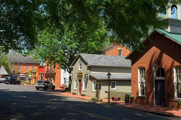 Coshocton Usa May 2023 Historic Roscoe Village Edge Coshocton Features — Stock Photo, Image