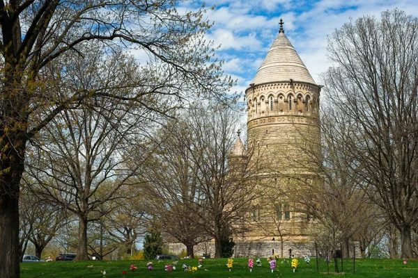 Cleveland Usa April 2023 James Garfield Monument Cleveland Lake View - Stock-foto