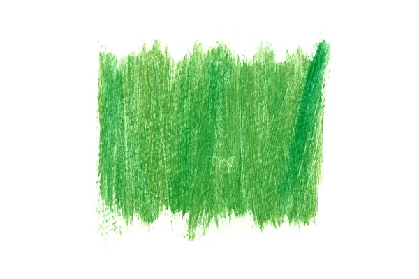 Yeşil suluboya çizgileri veya beyaz arkaplanda fırça, soyut açık yeşil renk 