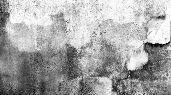 Arka plan için eski beton, beyaz-siyah-gri duvar dokusu çatlak desenli, soyut arkaplan.