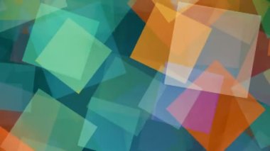 4k Gradyan Renkli döner kareler soyut arkaplan döngüsü