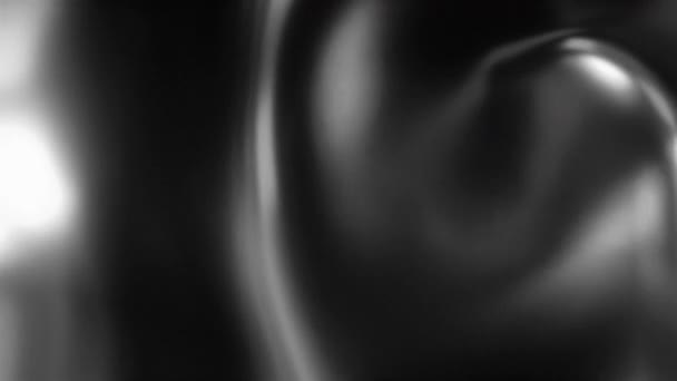 抽象液体金属 金属塗料波の背景 鉄の質感 鉄の溶融 3Dアニメーション 柔らかい液体金属ループの背景 — ストック動画