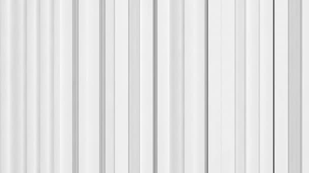 优雅的浅灰白线无缝环状背景 数码最小几何3D技术金属垂直白色条纹动画 动画的软图案 高级豪华设计模板 — 图库视频影像
