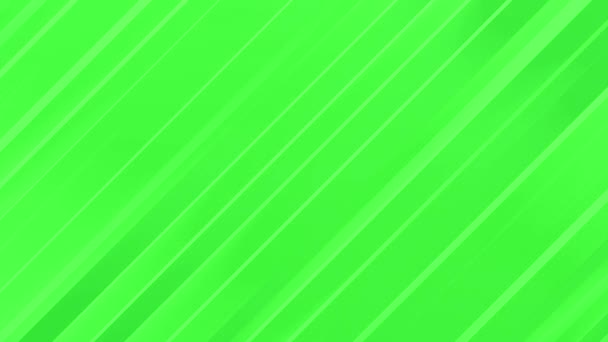 Elegante Luce Verde Linee Morbide Senza Soluzione Continuità Sfondo Loop — Video Stock