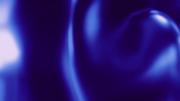 Абстрактний Рідкий Метал Металізований Синій Фон Хвилі Фарби Залізна Текстура — стокове відео