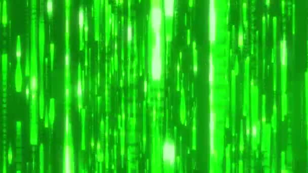 Abstrakt Evighet Begreppet Bakgrund Laser Spektrum Grön Neon Ljus Bakgrund — Stockvideo