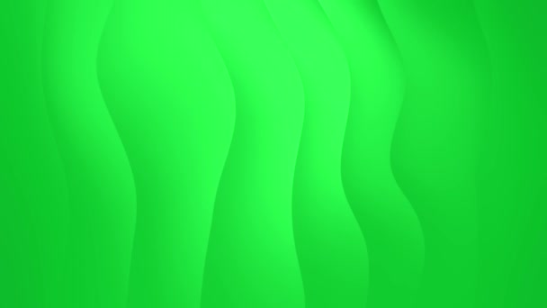 抽象的なダイナミックワイドグリーンカラー液体抽象背景 流動多彩なグラデーションループアニメーション 4Kのストライプ材料と最小限の動きの背景 ストック映像