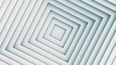 Temiz Köşeli Konsantrik Katmanlar, Minimalist Hareket Grafikleri, Kusursuz Döngü Animasyonu, İnce Derinlikli 4K Modern Mimari Arkaplan