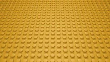 4K Sarı Oyuncak Yapı Tuğlaları Geometrik Arkaplan İleri Kamera Hareketi, Modern 3B Render Döngüleme Animasyonu