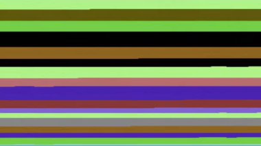 Iconic Retro Video Oyun Bilgisayarı Ekranı Yükleniyor, Orijinal Donanım 'dan Otantik Analog-Yakalanmış Yatay Glitch Çizgileri, Pixel Sanat ve Nostaljik Oyun Estetiği İçin İdeal, Döngü 4K 