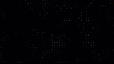 Gelecekçi Yarıtonlama Izgara Animasyonu, Parlayan Noktalar Dijital Arkaplan, Soyut Teknoloji Doku Döngüsü, Modern Veri Hareketi, Bilimkurgu UI Kaplaması, Geleceğin Görüntü Tasarımı Minimum HUD Tasarımı, 4k döngü