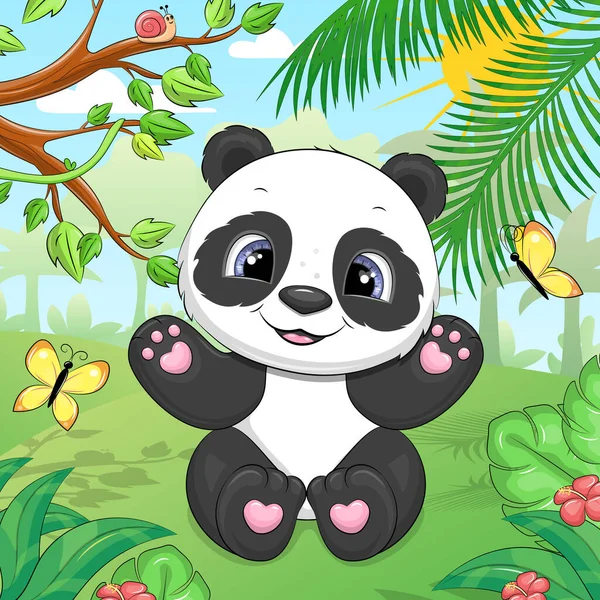 conjunto de coleção panda desenho animado - Stockphoto #28007064