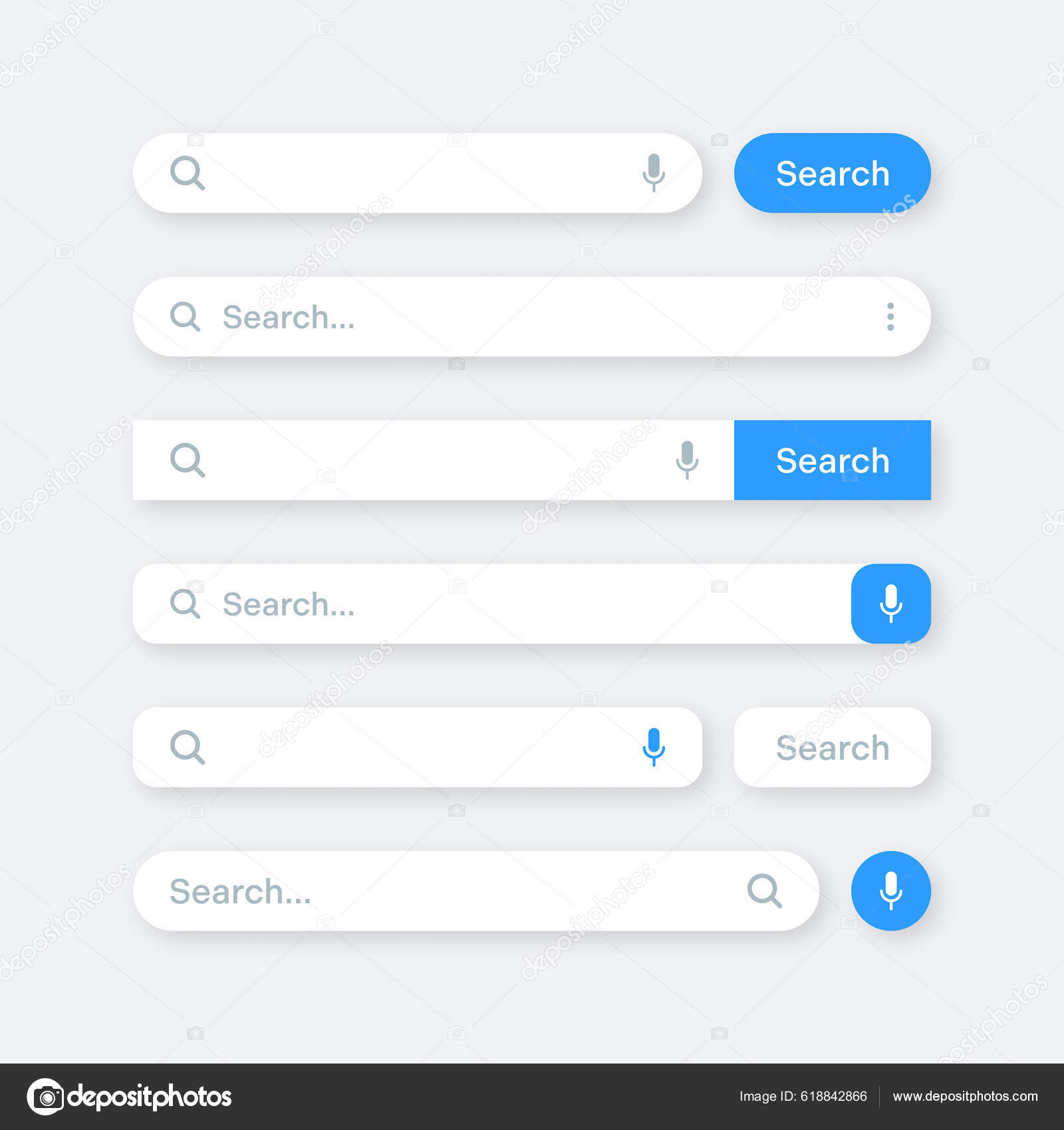 Various Search Bar Templates Browser Engine Search Box Address