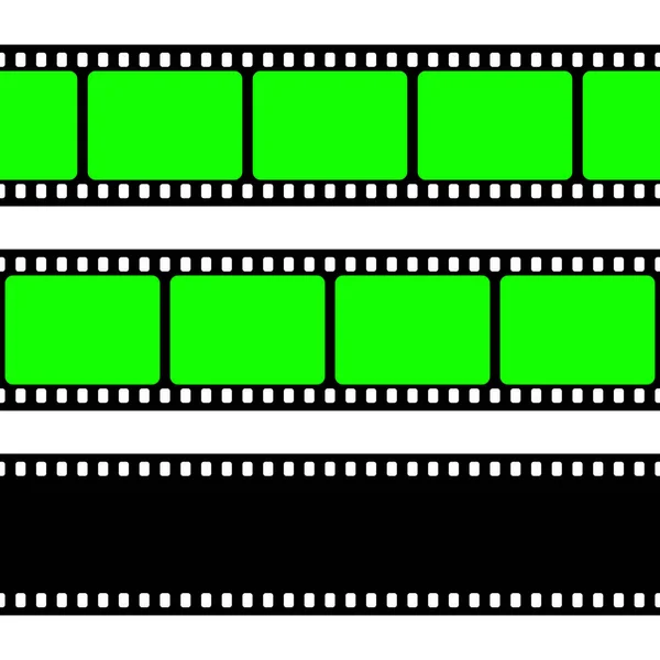 Realistic Blank Film Strip Camera Roll Old Retro Cinema Movie — Image vectorielle