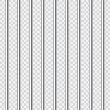 Gerçekçi metal hapishane parmaklıkları. Detaylı hapishane kafesi, demir parmaklıklar. Sabıka kaydı. Yaratıcı vektör illüstrasyonu