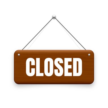 Ahşap kapaklı tabeladan. Kafe, restoran, bar veya perakende satış mağazası tabelasından yapılmış. Duyuru pankartı, iş ya da hizmet için bilgi tabelası. Vektör illüstrasyonu.