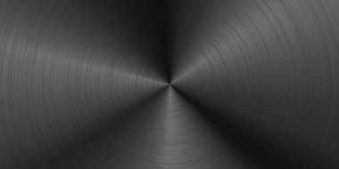 Realistic black metal texture with scratches. Brushed steel or aluminium plate. Old grunge polished metal surface. Vector illustration.