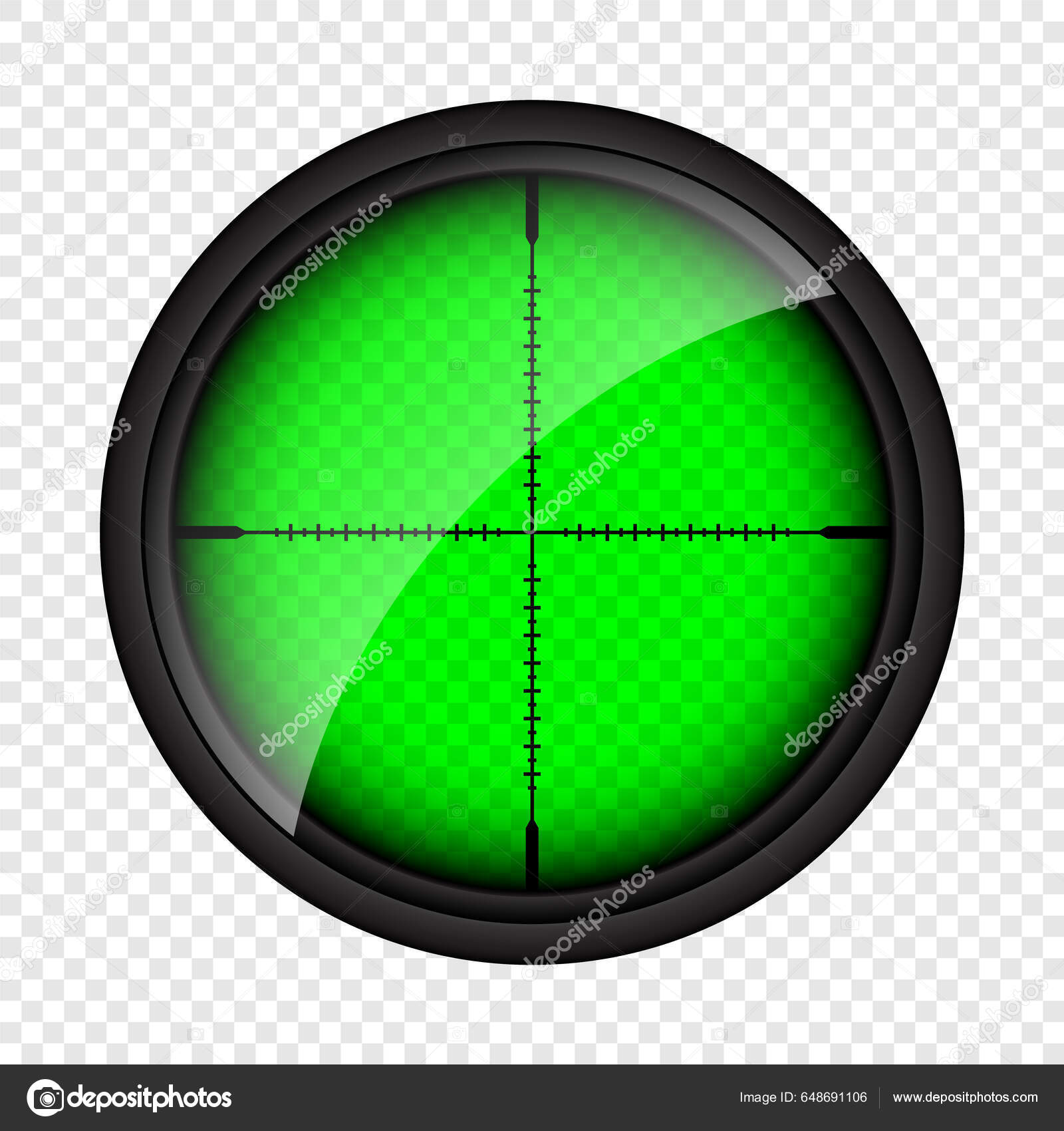 Vista Nocturna Del Arma Mira Óptica Del Rifle Francotirador Visor Vector de  stock #648691106 de ©floral_set, image size:1600x1700