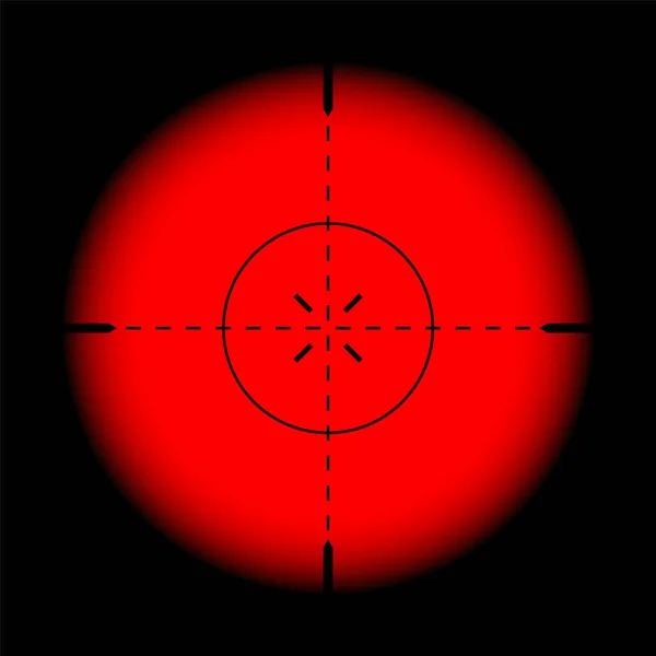Різні Види Зброї Тепловий Інфрачервоний Приціл Оптичний Приціл Снайперської Гвинтівки — стоковий вектор