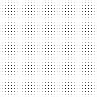 Noktalı grafik kağıdıyla ızgara. Polka nokta deseni. Kaligrafi çizimi ya da yazımı için geometrik dikişsiz doku. Boş bir not kağıdı, okul defteri. Vektör illüstrasyonu.