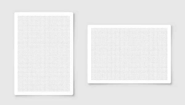 带网格的点点滴图纸 波尔卡网点图样 用于书法绘图或书写的几何纹理 空白便条 学校笔记本 矢量说明 — 图库矢量图片
