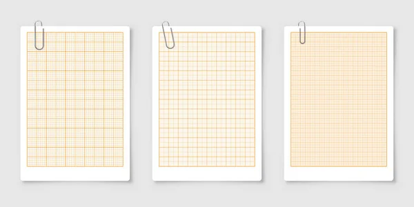 Φύλλο Χαρτιού Γραφήματος Πλέγμα Χιλιόμετρο Χάρτινη Υφή Γεωμετρικό Σχέδιο Πορτοκαλί — Διανυσματικό Αρχείο