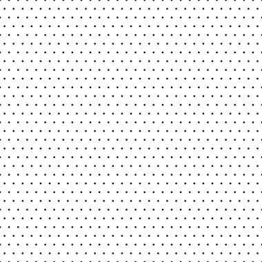 Noktalı grafik kağıdıyla ızgara. Polka nokta deseni. Kaligrafi çizimi ya da yazımı için geometrik dikişsiz doku. Boş bir not kağıdı, okul defteri. Vektör illüstrasyonu.