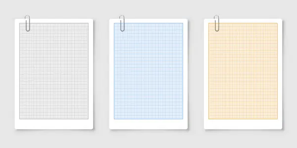 Izgaralı Çizelge Kağıdı Milimetre Kağıt Dokusu Geometrik Desen Çizim Öğrenim — Stok Vektör