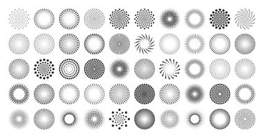Acımasız geometrik şekiller, semboller. Basit ilkel elementler ve formlar. Bauhaus retro tasarımı, modaya uygun çağdaş minimalist tarzı. Vektör illüstrasyonu.