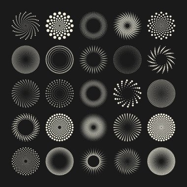 Acımasız geometrik şekiller, semboller. Basit ilkel elementler ve formlar. Bauhaus retro tasarımı, modaya uygun çağdaş minimalist tarzı. Vektör illüstrasyonu.