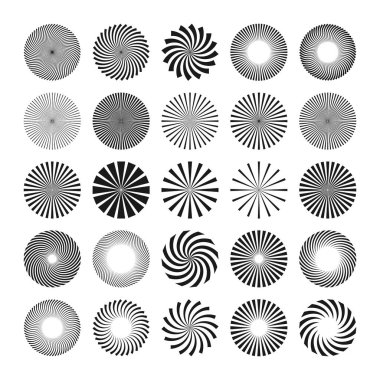 Acımasız geometrik şekiller, semboller. Basit ilkel elementler ve formlar. Bauhaus retro tasarımı, modaya uygun çağdaş minimalist tarzı. Vektör illüstrasyonu.