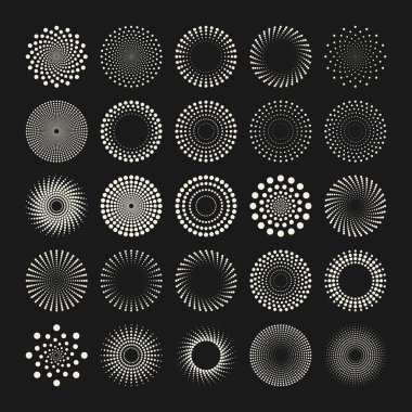 Acımasız geometrik şekiller, semboller. Basit ilkel elementler ve formlar. Bauhaus retro tasarımı, modaya uygun çağdaş minimalist tarzı. Vektör illüstrasyonu.