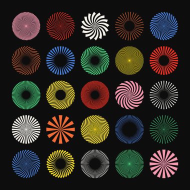 Acımasız geometrik şekiller, renkli semboller. Basit ilkel elementler ve formlar. Bauhaus retro tasarımı, modaya uygun çağdaş minimalist tarzı. Vektör illüstrasyonu.