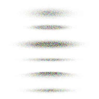 Noktalı gölgeler belirlendi, noktalı tasarım elementleri. Gittikçe azalıyor. Noktalama, noktalama çizimi, noktalar kullanarak gölgeleme. Piksel ayrışması, yarım ton etkisi. Renkli gürültü tanecikli doku. Vektör illüstrasyonu.