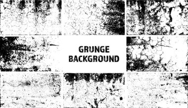 Grunge dokuyu örtüyor. Çatlakları ve çizikleri olan eski kirli beton arka plan. Sorunlu kumlu yüzey. Klasik şehir arkaplanı. Çizilmiş ve lekelenmiş tasarım öğesi. Vektör illüstrasyonu.