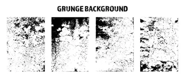 Grunge Overlay Textuur Oude Vuile Betonnen Ondergrond Met Scheuren Krassen — Stockvector