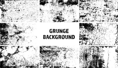 Grunge dokuyu örtüyor. Çatlakları ve çizikleri olan eski kirli beton arka plan. Sorunlu kumlu yüzey. Klasik şehir arkaplanı. Çizilmiş ve lekelenmiş tasarım öğesi. Vektör illüstrasyonu.