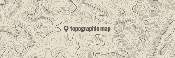 Topografická Mapa Obrysovými Liniemi Zeměpisný Terén Výška Reliéfu Vzorec Pozemní Vektorová Grafika