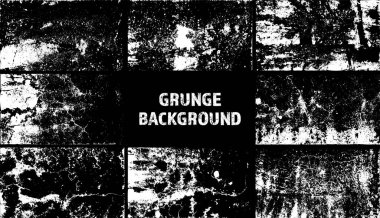 Grunge dokuyu örtüyor. Çatlakları ve çizikleri olan eski kirli beton arka plan. Sorunlu kumlu yüzey. Klasik şehir arkaplanı. Çizilmiş ve lekelenmiş tasarım öğesi. Vektör illüstrasyonu.