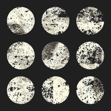 Grunge gümüş folyo, parlak el yapımı daireler. Altın parıltılı doku, desen. Şatafatlı, parlak arka plan çizimi. Düğün, tebrik kartı dekorasyonu. Modern sanat. Vektör illüstrasyonu.