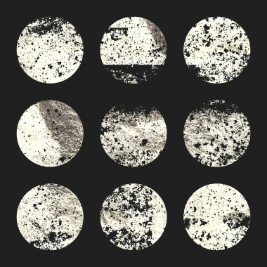 Grunge gümüş folyo, parlak el yapımı daireler. Altın parıltılı doku, desen. Şatafatlı, parlak arka plan çizimi. Düğün, tebrik kartı dekorasyonu. Modern sanat. Vektör illüstrasyonu.