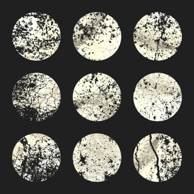 Grunge gümüş folyo, parlak el yapımı daireler. Altın parıltılı doku, desen. Şatafatlı, parlak arka plan çizimi. Düğün, tebrik kartı dekorasyonu. Modern sanat. Vektör illüstrasyonu.