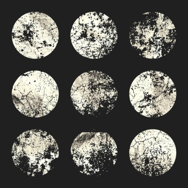 Grunge gümüş folyo, parlak el yapımı daireler. Altın parıltılı doku, desen. Şatafatlı, parlak arka plan çizimi. Düğün, tebrik kartı dekorasyonu. Modern sanat. Vektör illüstrasyonu.