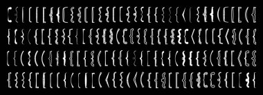 Gölgeli metinler, siyah alıntı kutusu. Kıvırcık, kare ve köşe parantezleri. Klasik basım sembolü, kaligrafik alıntı çerçevesi. Karalama, harf elemanı. Vektör illüstrasyonu.