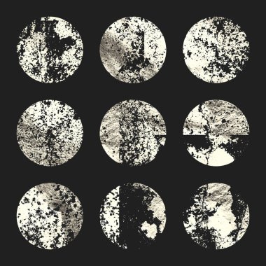 Grunge gümüş folyo, parlak el yapımı daireler. Altın parıltılı doku, desen. Şatafatlı, parlak arka plan çizimi. Düğün, tebrik kartı dekorasyonu. Modern sanat. Vektör illüstrasyonu.