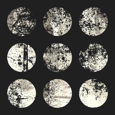 Grunge gümüş folyo, parlak el yapımı daireler. Altın parıltılı doku, desen. Şatafatlı, parlak arka plan çizimi. Düğün, tebrik kartı dekorasyonu. Modern sanat. Vektör illüstrasyonu.