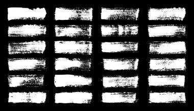 Grunge fırça darbeleri, çizgiler, mürekkep lekeleri, elle çizilmiş karalama şekilleri. El yapımı kabataslak izler, akrilik lekeler, kömür çizgileri. Boya dokuları, kuru fırça etkisi. İşaret altı çizili. Vektör illüstrasyonu.